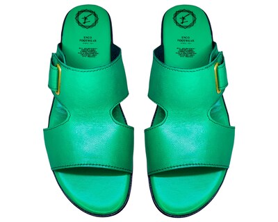 Foto 7 | Foto 7 | Sandalias Enco Footwear Verdes para Mujer
