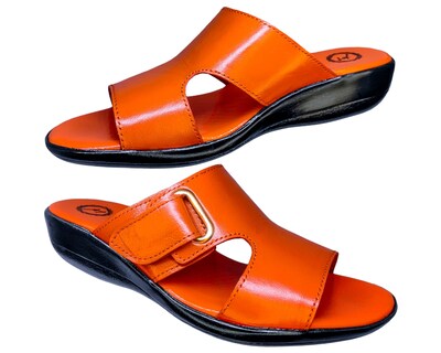 Foto 3 | Foto 3 | Sandalias Enco Footwear en Piel de Cabra Naranja para Mujer