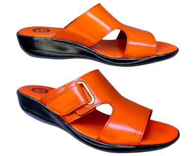 Foto 6 | Foto 6 | Sandalias Enco Footwear en Piel de Cabra Naranja para Mujer