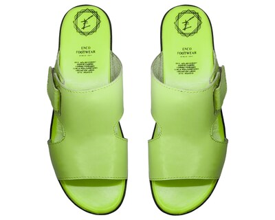 Foto 7 | Foto 7 | Sandalia En Piel Cabra Color Verde Manzana Casual Confort Cómodo 400md para Mujer