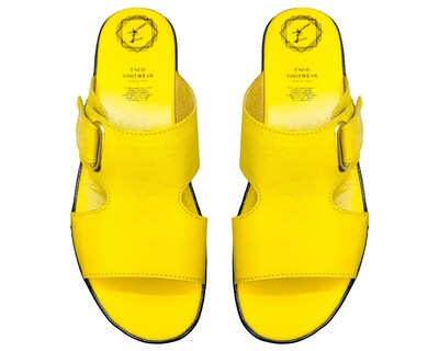 Foto 8 | Foto 8 | Sandalia En Piel Cabra Color Amarillo Casual Confort Cómodo 400md Para Mujer