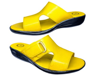 Foto 2 | Foto 2 | Sandalia En Piel Cabra Color Amarillo Casual Confort Cómodo 400md Para Mujer