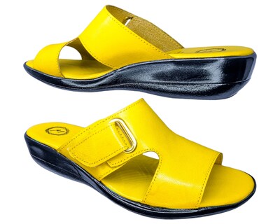 Foto 3 | Foto 3 | Sandalia En Piel Cabra Color Amarillo Casual Confort Cómodo 400md Para Mujer