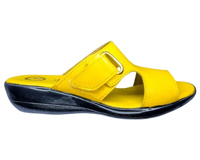 Foto 4 | Foto 4 | Sandalia En Piel Cabra Color Amarillo Casual Confort Cómodo 400md Para Mujer