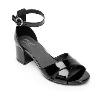 Foto 1 | Foto 1 | Sandalias de Tacón Flexi Negras para Mujer