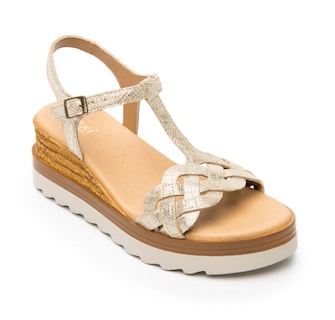 Foto 1 | Foto 1 | Sandalias Flexi Color Oro para Mujer
