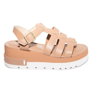 Foto 2 | Foto 2 | Sandalia Plataforma Plana Moleca 5481.104.9569 Beige