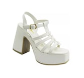 Sandalias de Tacón Capa de Ozono Beiges para Mujer