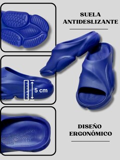 Foto 2 | Foto 2 | Sandalia Ligera Para Hombre De Cobertura Semi-abierta Sand-1021 Color Azul Antideslizante