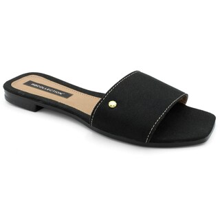 Foto 1 | Foto 1 | Sandalias Rbcollection Negras Para Mujer