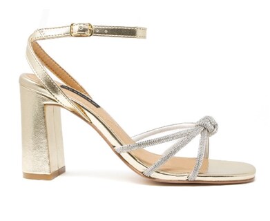 Foto 1 | Foto 1 | Sandalias de Tacón Salamandra 152-3805 Oro Ingles Morgan Formal Dama
