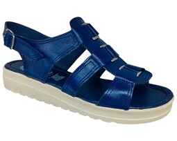 Sandalias Casuales Piel Vacuno de Broche Versátil para Mujer