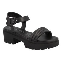 Sandalia Real Jungle Mujer Casual Resistente Verano Calor Primavera Negro