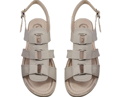 Foto 3 | Foto 3 | Sandalias Casuales Enco Footwear Beige Piel Vacuno de Broche Versátil para Mujer