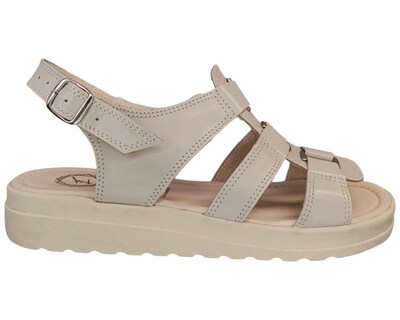 Foto 5 | Foto 5 | Sandalias Casuales Enco Footwear Beige Piel Vacuno de Broche Versátil para Mujer