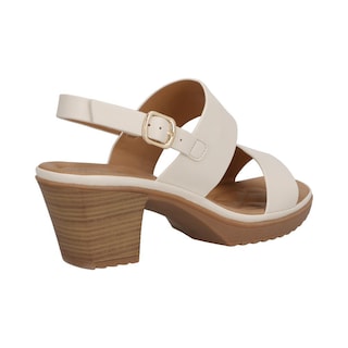 Foto 3 | Foto 3 | Sandalia Mujer Vosse Tacon Casual Comoda Beige