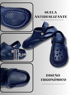 Foto 7 | Foto 8 | Sandalia De Hombre De Eva Con Cobertura Semi-abierta Sand-1022 Color Azul Marino Ligera Y Antideslizante