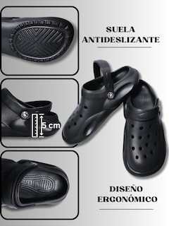 Foto 7 | Foto 8 | Sandalia De Hombre De Eva Con Cobertura Semi-abierta Sand-1022 Color Negro Ligera Y Antideslizante