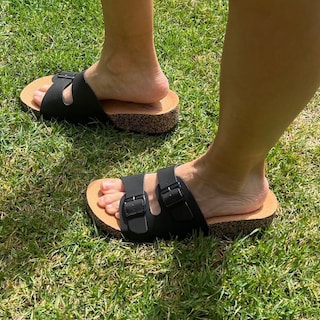 Foto 7 | Foto 7 | Sandalias Folgen Negras con Hebillas Ajustables y Suela Antideslizante Confort y Estilo para Cada Paso para Mujer