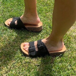 Foto 7 | Foto 7 | Sandalias Folgen Negras con Hebillas Ajustables y Suela Antideslizante Confort y Estilo para Cada Paso para Mujer