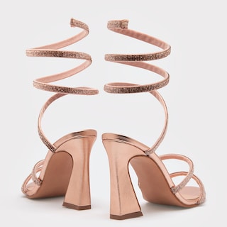 Foto 3 | Foto 3 | Sandalias Clasben Doradas Casuales para Mujer