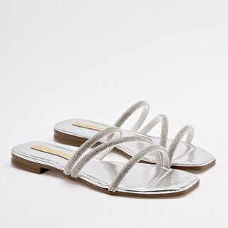 Foto 2 | Foto 2 | Sandalias Moramora Plateadas para Mujer