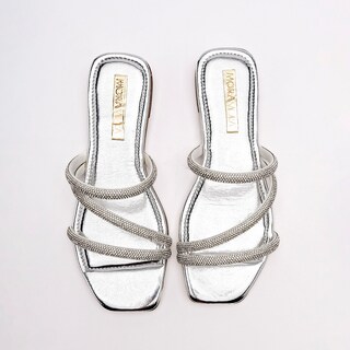 Foto 3 | Foto 3 | Sandalias Moramora Plateadas para Mujer