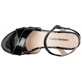 Foto 2 | Foto 2 | Sandalias Dayana Foncy Negras de Charol para Mujer