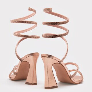 Foto 3 | Foto 3 | Sandalias Clasben Doradas Casuales para Mujer