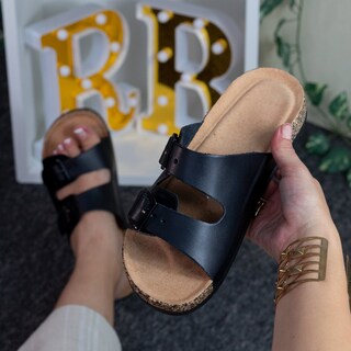 Foto 2 | Foto 2 | Sandalias RbCollection color Negro para Mujer