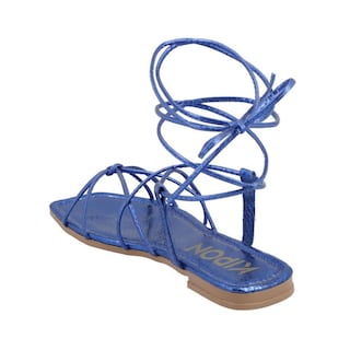 Foto 5 | Foto 5 | Sandalias Gladiadoras Casuales Kipon Correas Azules para Mujer
