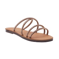 Sandalia Calzado Watanabe Dorada Brillos