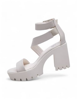 Foto 1 | Foto 1 | Sandalia Calzado Watanabe Color Blanco Tacon Ancho