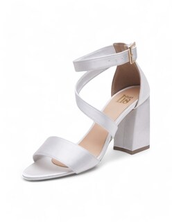 Foto 1 | Foto 1 | Sandalias Calzado Watanabe Color Blanco Tacones Satinados