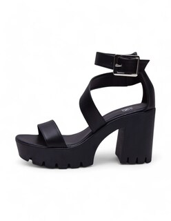 Foto 2 | Foto 2 | Sandalia Calzado Watanabe Color Negro Tacon Ancho