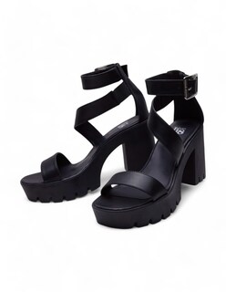 Foto 3 | Foto 3 | Sandalia Calzado Watanabe Color Negro Tacon Ancho