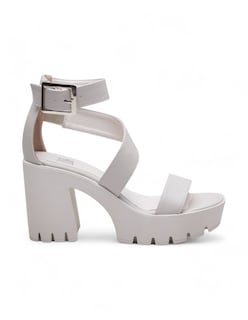 Foto 4 | Foto 4 | Sandalia Calzado Watanabe Color Blanco Tacon Ancho