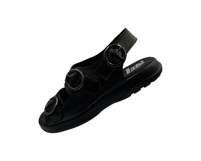 Foto 5 | Foto 5 | Sandalia Huarache De Piel Color Negro Para Mujer Cómodo 20 Hrs 1010