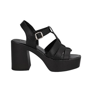 Foto 1 | Foto 1 | Zapato Tacón Ancho Vitalia 423 Negro Para Dama Plataforma Casuales Tallas 22 A 26.5 M