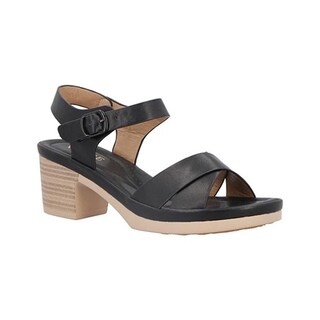 Foto 1 | Foto 1 | Sandalia Mujer Vosse Vs355 Negro Zapato Tacón Ancho Bajo Casuales Talla 23 A 27 E