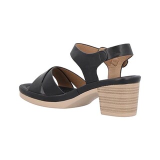 Foto 3 | Foto 3 | Sandalia Mujer Vosse Vs355 Negro Zapato Tacón Ancho Bajo Casuales Talla 23 A 27 E
