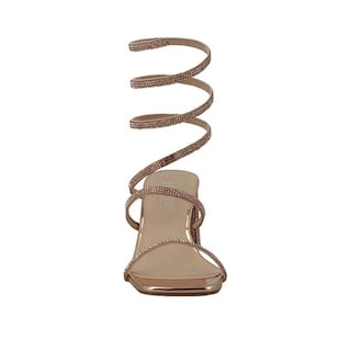 Foto 5 | Foto 5 | Sandalias Vosse Van16 Champagne Tacón Ancho Elegante para Mujer