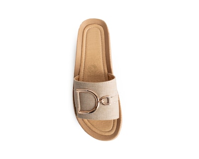Foto 3 | Foto 3 | Sandalia Color Beige Adorno Material Sintético