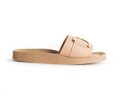 Foto 2 | Foto 2 | Sandalia Color Beige Adorno Material Sintético