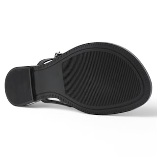 Foto 4 | Foto 4 | Sandalias De Piso Exterior Piel Vegana Color Negro Para Mujer De Rbbasics