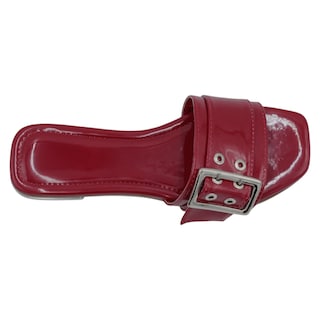 Foto 3 | Foto 3 | Sandalias De Piso Exterior Charol Color Rojo Para Mujer De Rbbasics