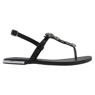 Foto 2 | Foto 2 | Sandalias De Piso Exterior Piel Vegana Color Negro Para Mujer De Rbbasics