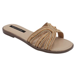 Foto 1 | Foto 1 | Sandalias De Piso Exterior Textil Color Beige Para Mujer De Rbcollection