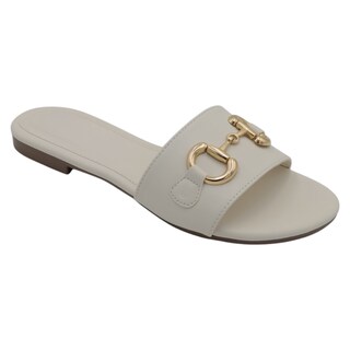 Foto 1 | Foto 1 | Sandalias De Piso Exterior Piel Vegana Color Blanco Para Mujer De Rbbasics