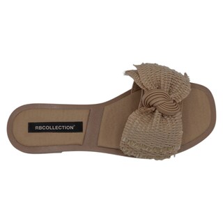 Foto 3 | Foto 3 | Sandalias De Piso Exterior Piel Vegana Color Café Para Mujer De Rbcollection